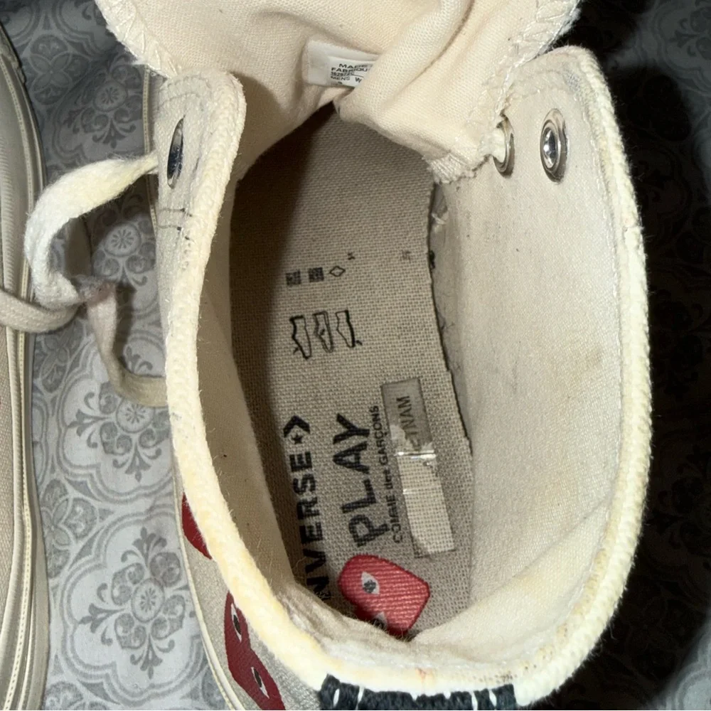 Converse X Comme Des Garcons Cdg Play Multi Heart Chuck Taylor High Men’s Size 9
